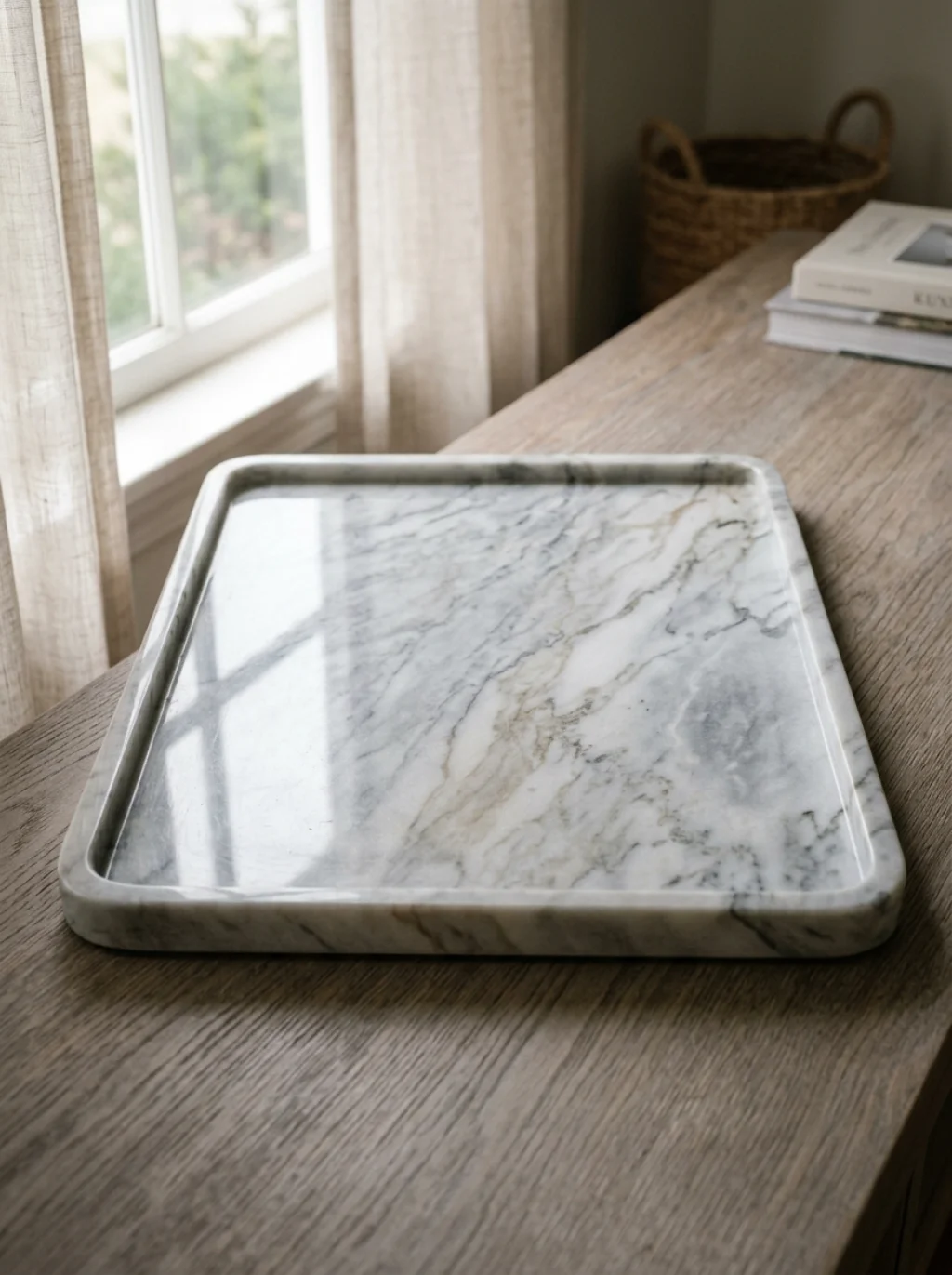 Marble Trays Bring Quiet Luxury to Even the Smallest Sink