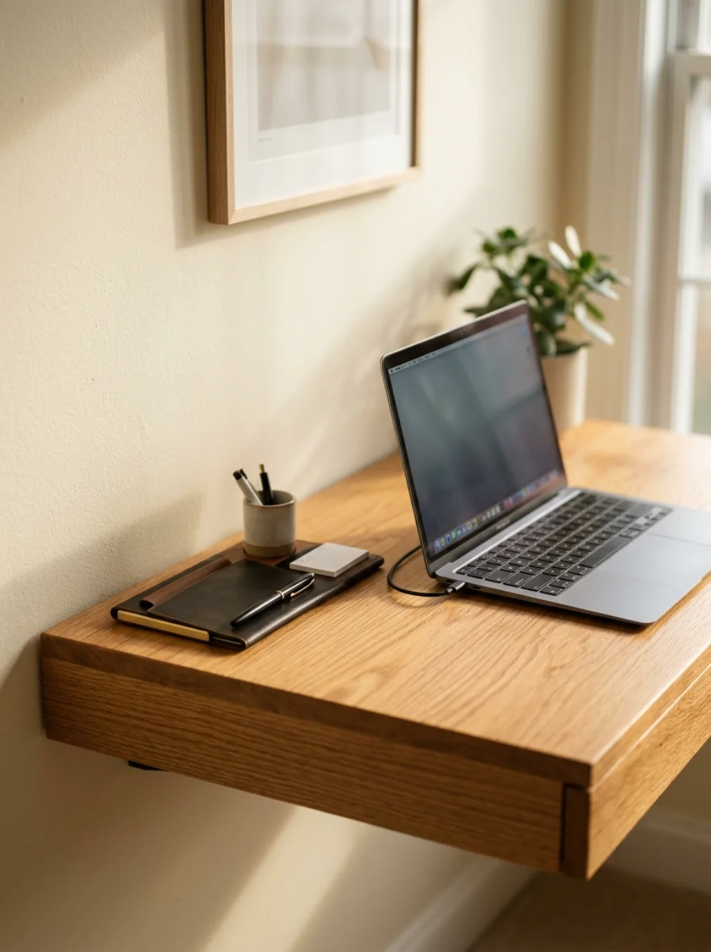 Floating Desks That Free Up Floor Space Instantly
