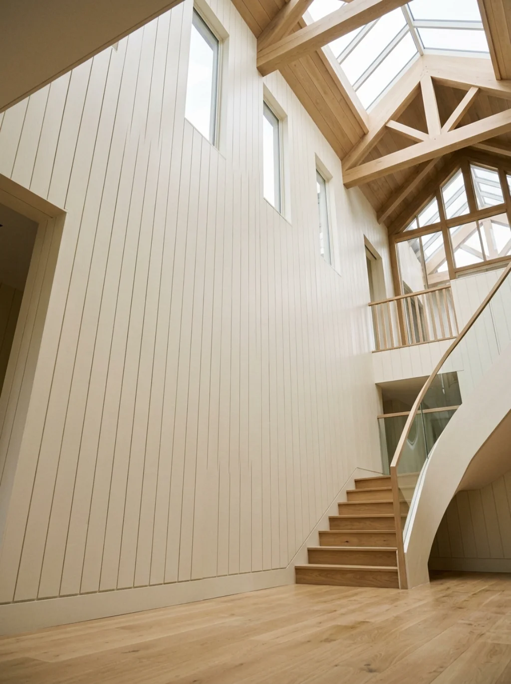 Vertical Installations Trick The Eye Into Seeing Taller Ceilings
