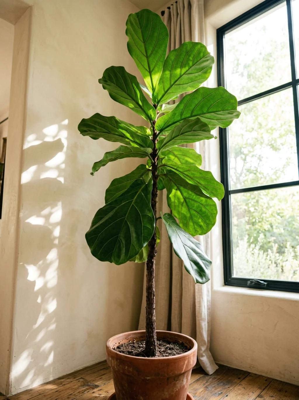A Tall Plant Fills Empty Air With Instant Life and Texture