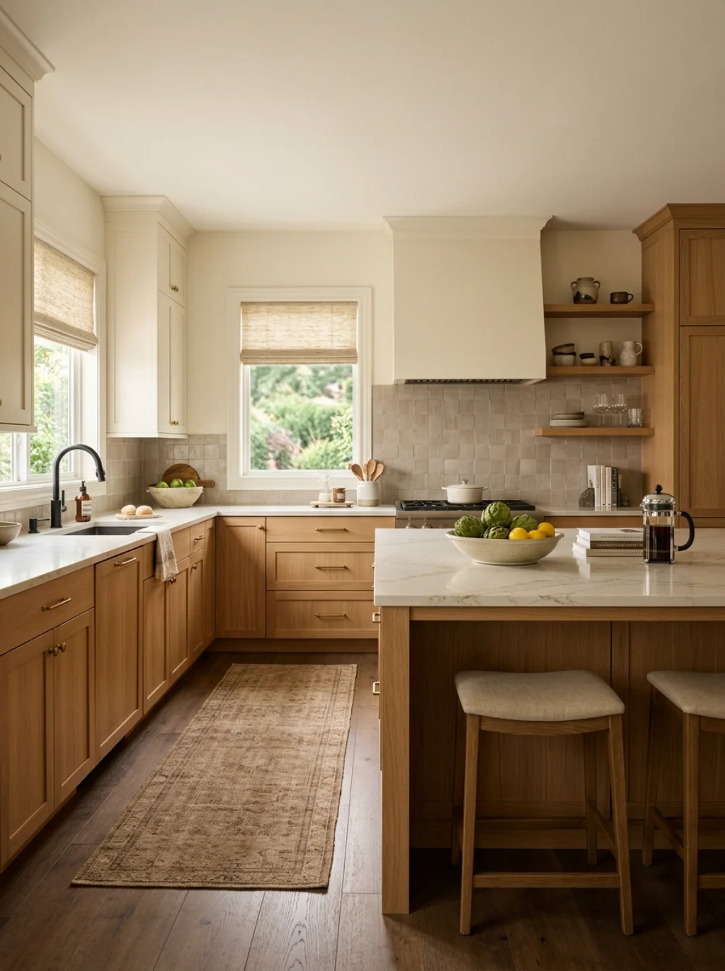 Kitchen Color Schemes That Make Oak Cabinets Look Intentional
