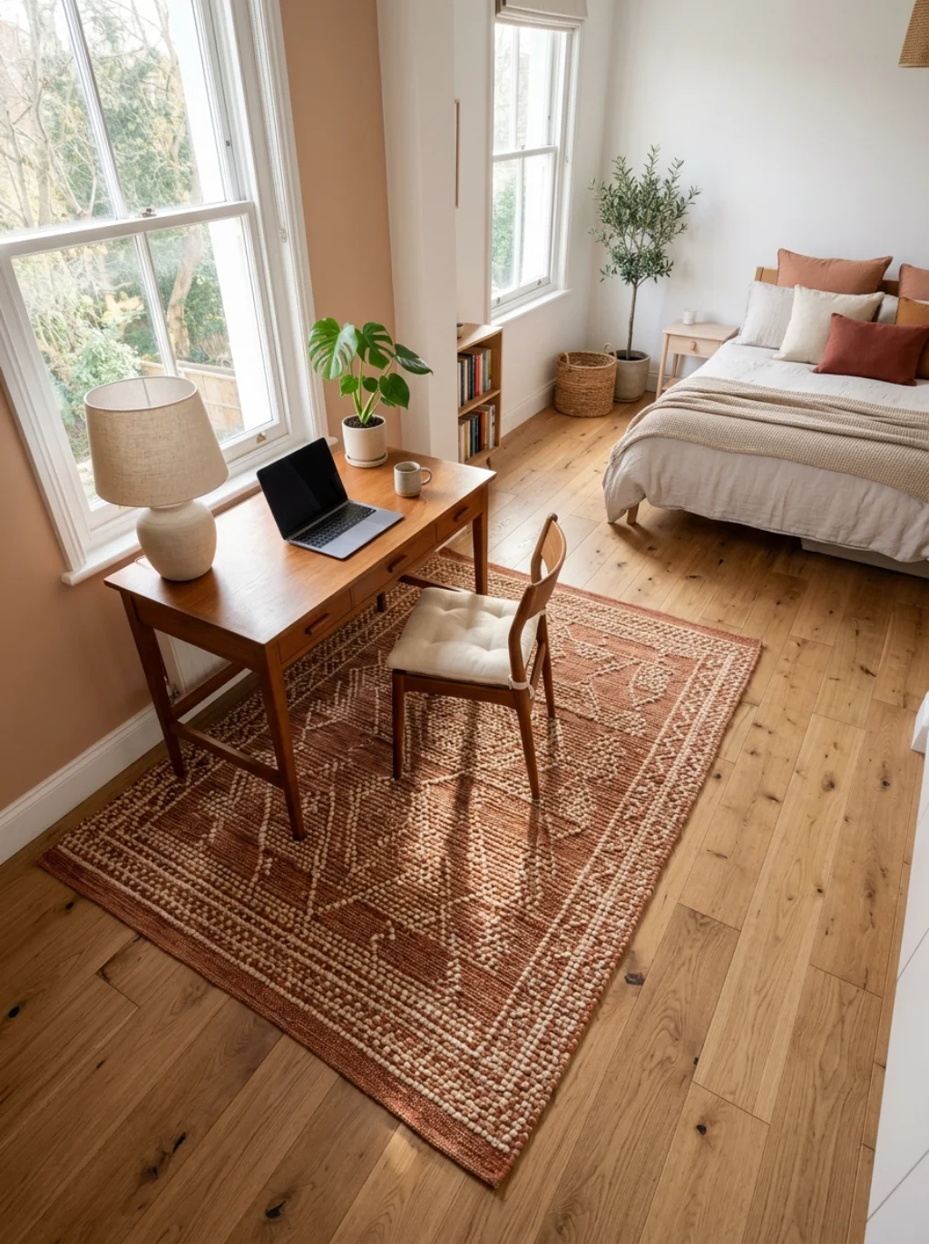 The Rug Placement Trick That Separates Work From Rest