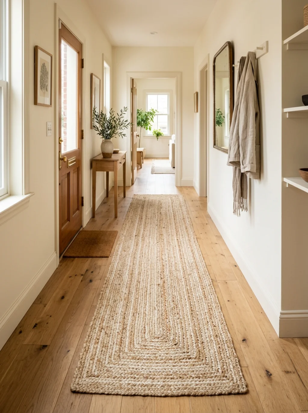 The Rug Trick That Makes Your Entryway Feel Twice As Large