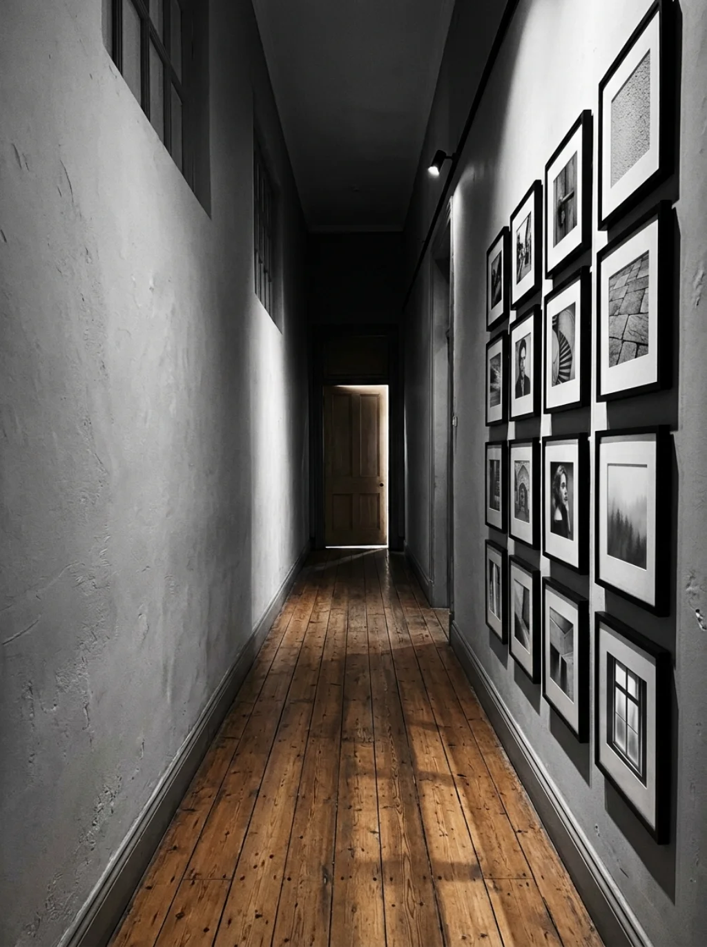 Turning a Narrow Hallway Wall Into a Striking Visual Story