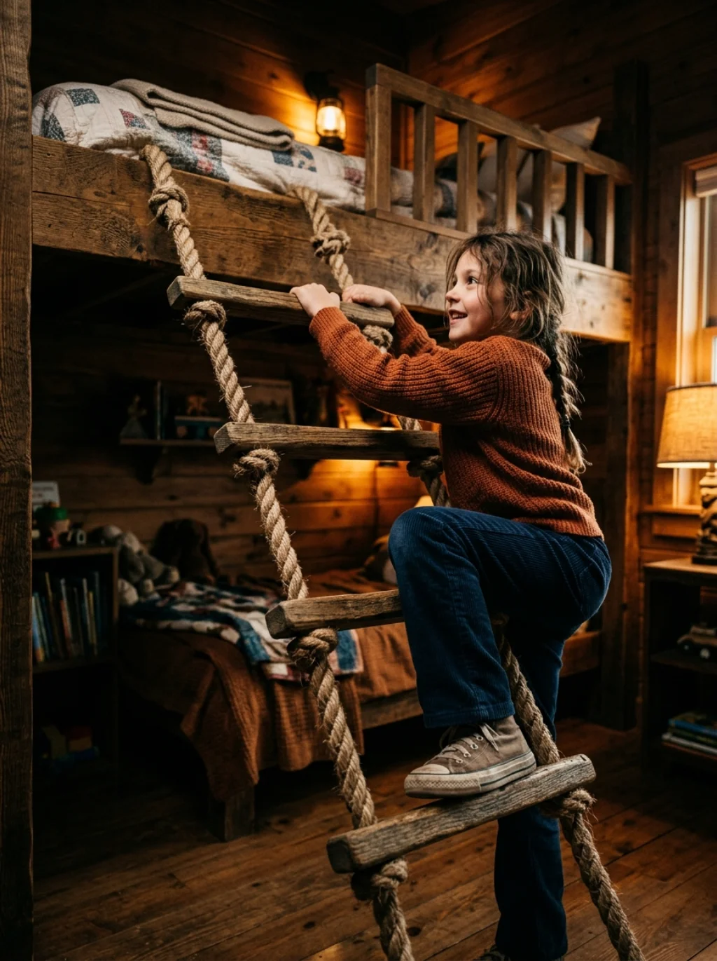 Rope Ladders Add Rugged Charm Kids Cannot Resist Climbing