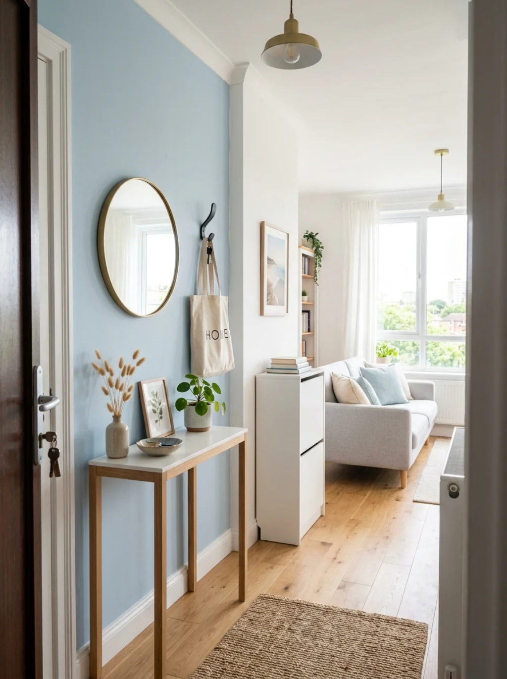 Small Apartments Hide Surprising Entryway Potential Behind Closed Doors