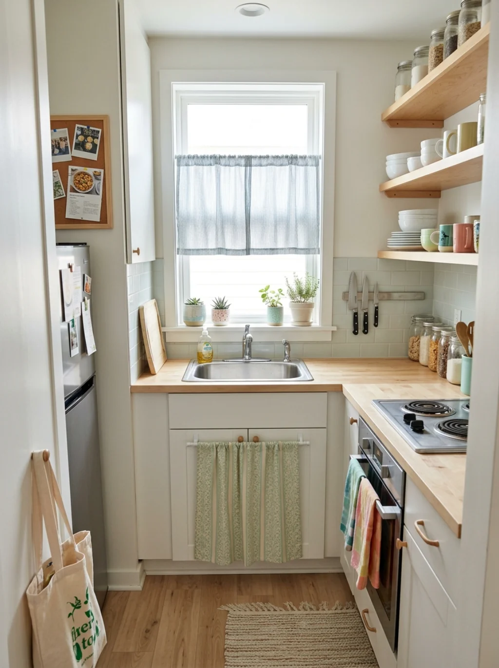 Above Sink Curtain Ideas Perfect For Tiny Apartment Kitchens