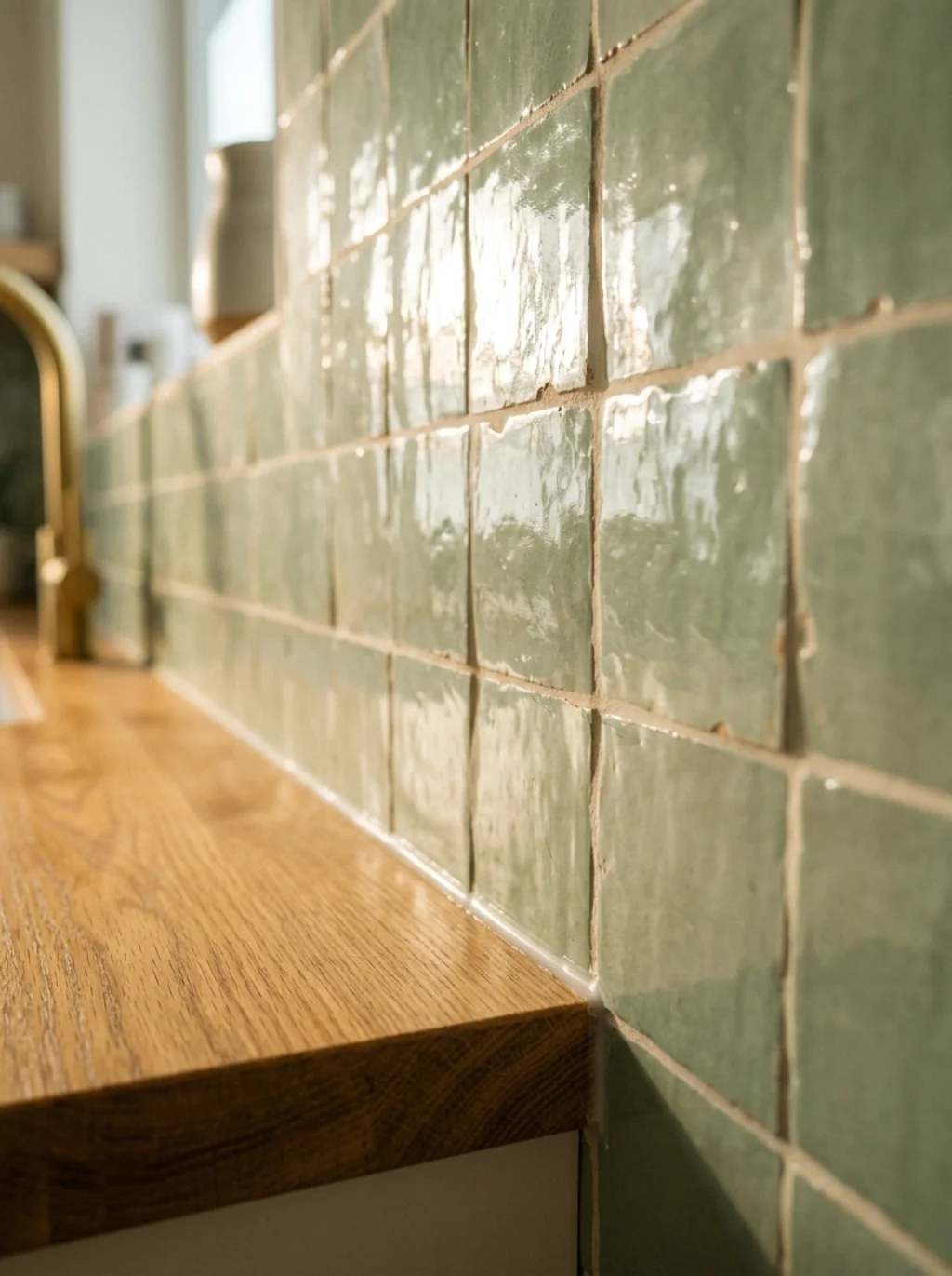 Backsplash Tiles That Bridge the Gap Between Oak and Modern
