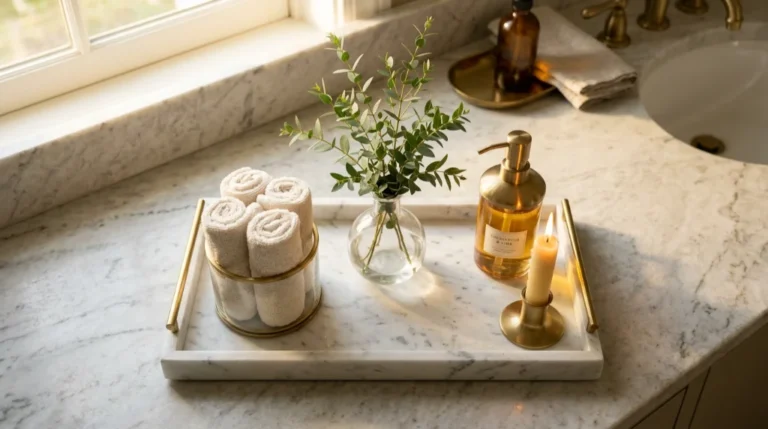 17 Bathroom Tray Decor Ideas to Add Style and Functionality