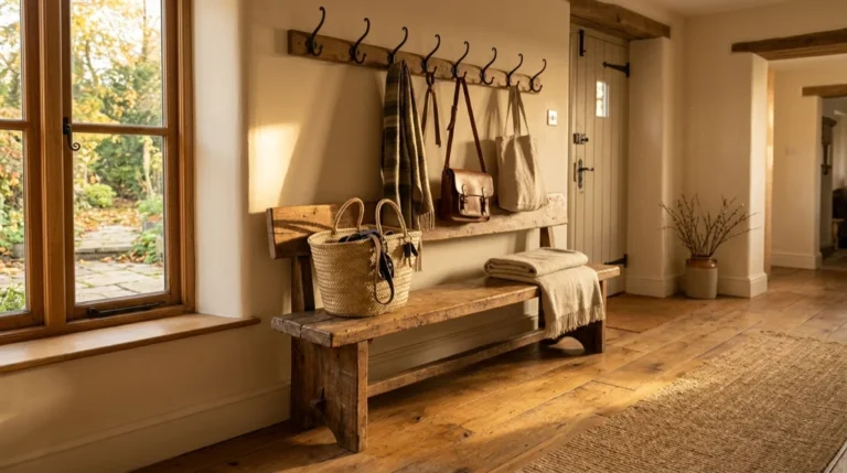 17 Farmhouse Entryway Bench Decor Ideas for a Warm Welcome